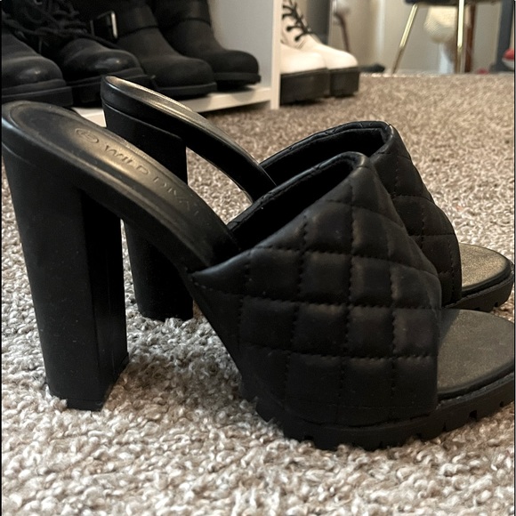 Block Heel Mules - Picture 3 of 3